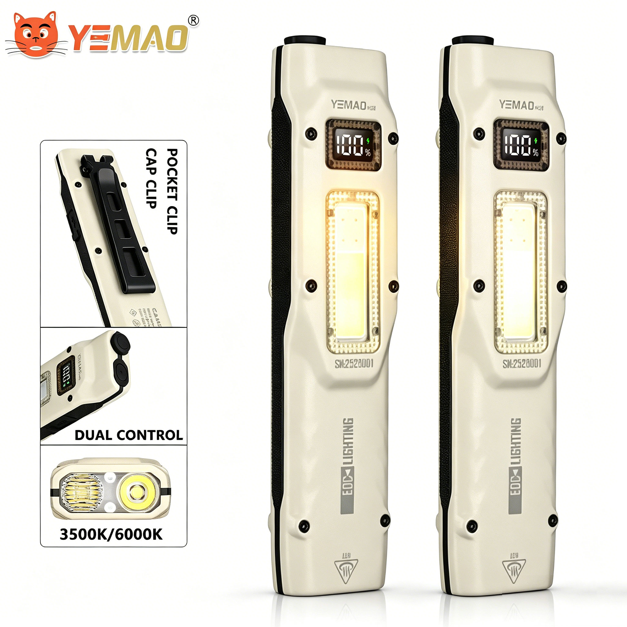 Outdoor Lighting Setup - 휴대용 880LM YEMAO M28 양방향 클램프