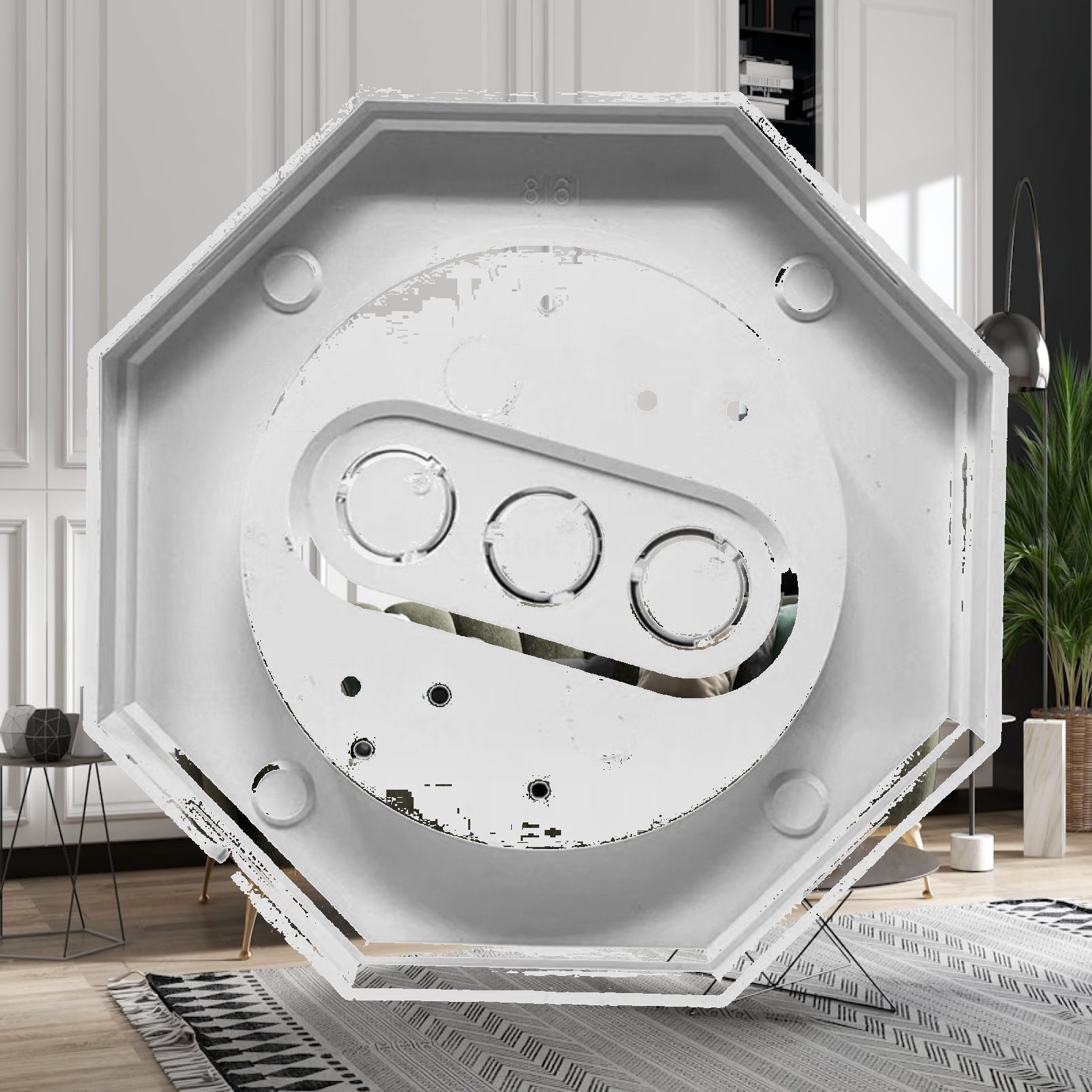 Outdoor Lighting Kits - 사이딩 마운팅 블록 PP 소재 옥타곤