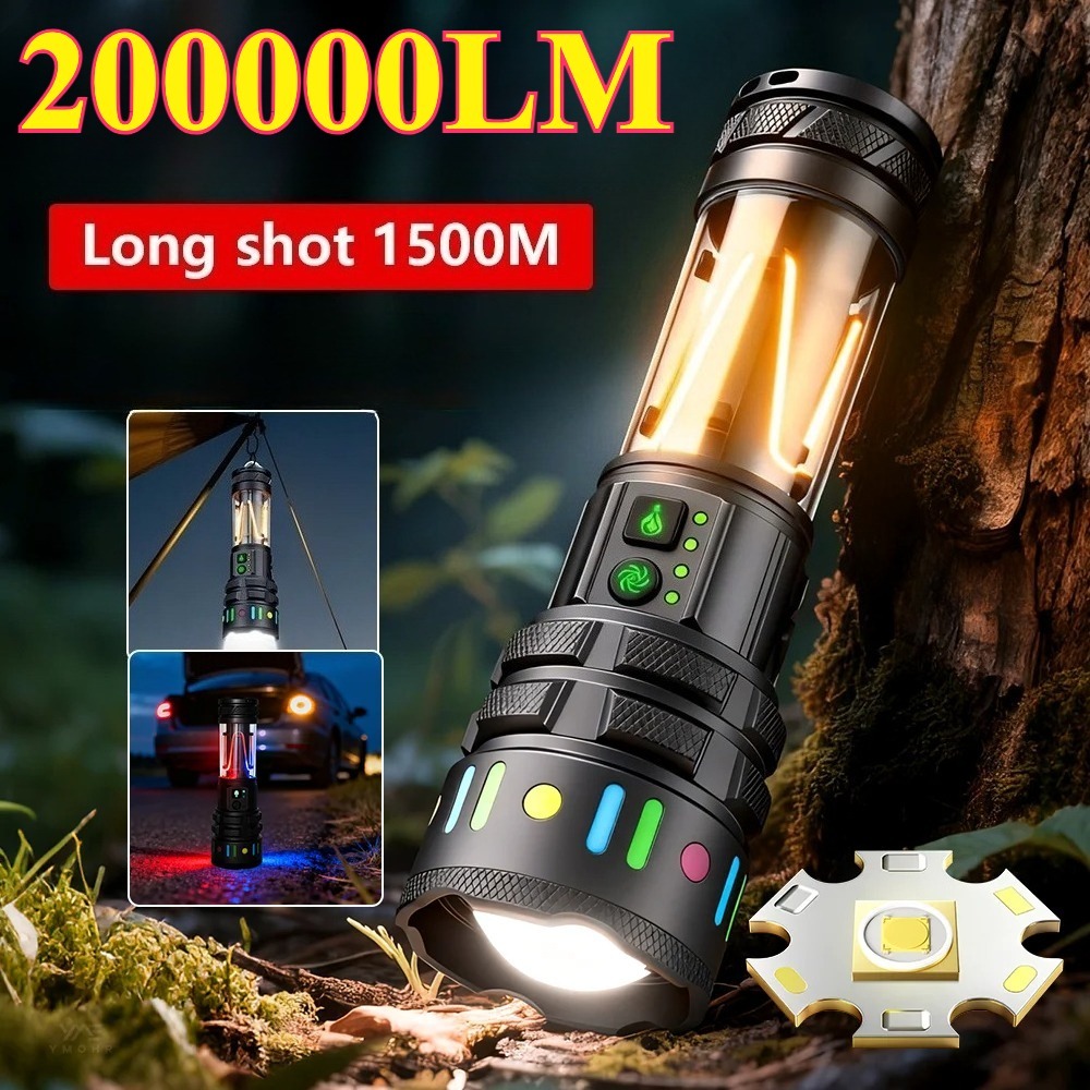 Outdoor Lighting Lowes - 강력한 초고휘도 LED 손전등, C타입 고속