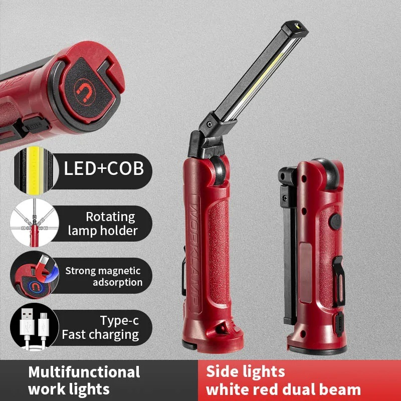 Outdoor Lighting Setup - COB LED 작업 조명 충전식 접이식