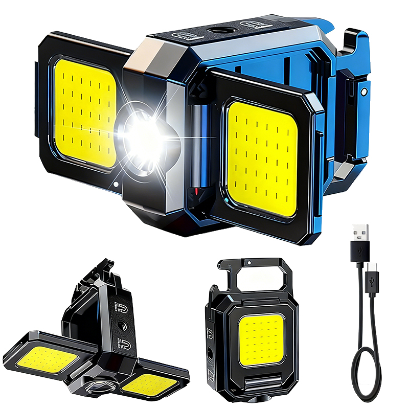 Outdoor Lighting Usb - 미니 손전등 키체인 라이트 COB 작업등