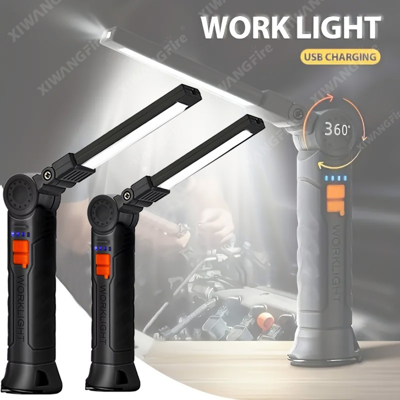 Outdoor Lighting Setup - 자석 및 후크가 있는 충전식 LED