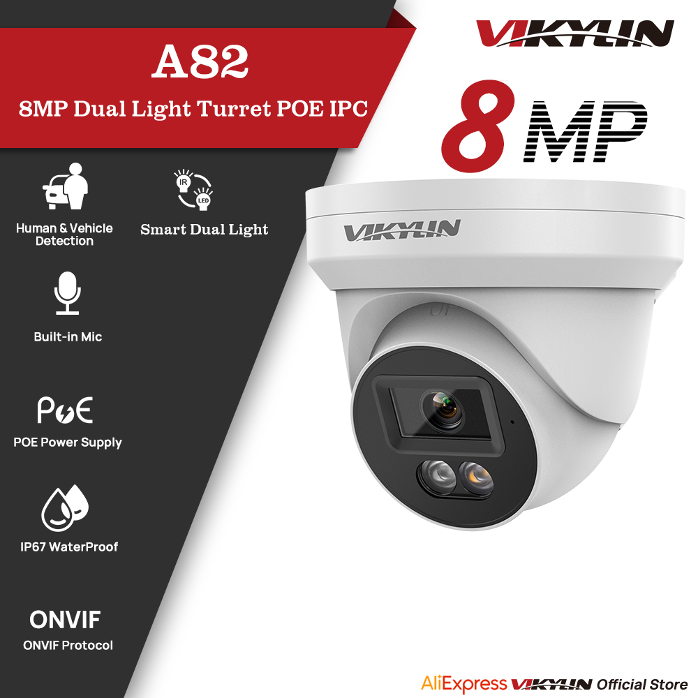 Outdoor Lighting Mains Powered - VIKYLIN 8MP IP 보안 카메라 Poe