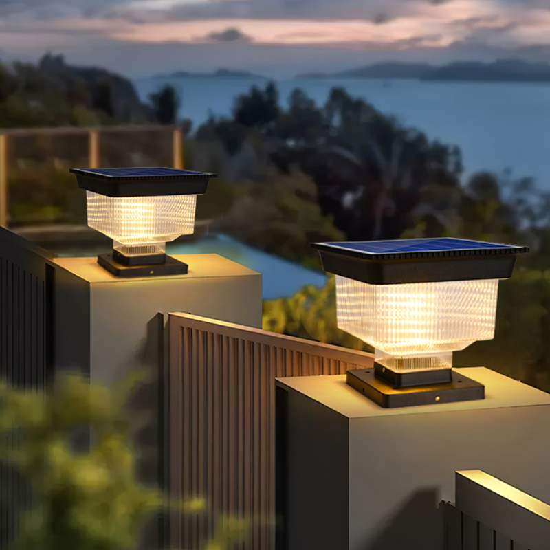 Outdoor Lighting Mains Powered - 현대식 방수 LED 태양광 정문 기둥