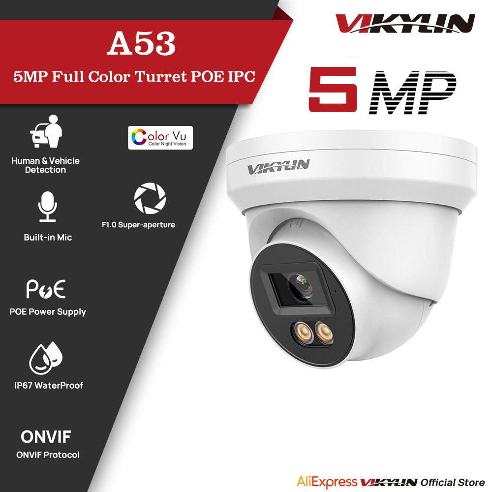 Outdoor Lighting Mains Powered - VIKYLIN 5MP IP 보안 카메라(풀 컬러