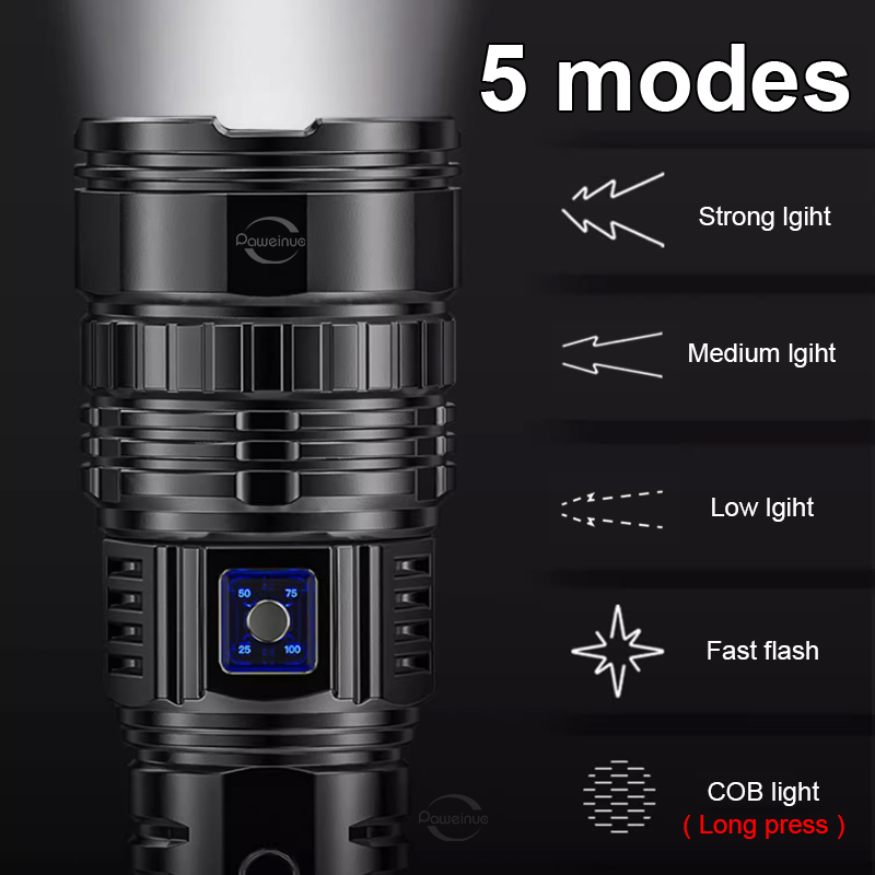 99000000LM 1500W 매우 강력한 손전등 15 - Outdoor Lighting Mains Powered 리뷰 및 가격