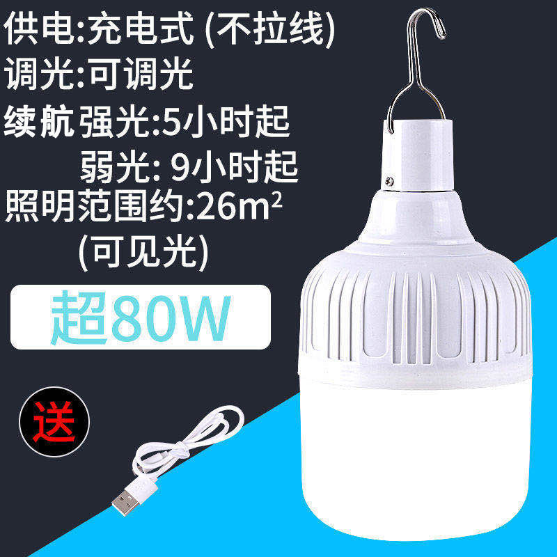 충전식 LED 전구 초강력 야외 캠핑 조명 휴대용 비상 - Outdoor Lighting Vendors 리뷰 및 가격