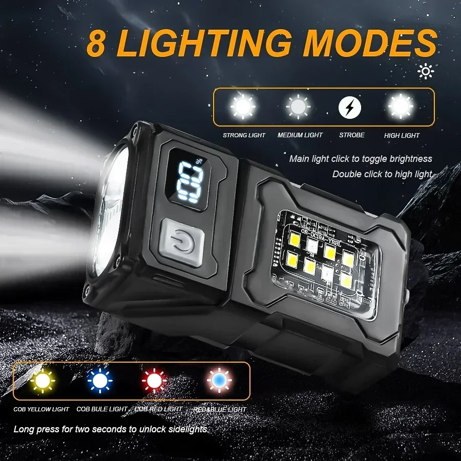 미니 충전식 LED 포켓 손전등 휴대용 측면 COB 토 - Outdoor Lighting Setup 리뷰 및 가격