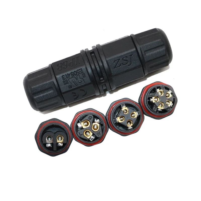 방수 2 3 4 5핀 커넥터 IP68 케이블 커넥터 L - Outdoor Lighting Joint Box 리뷰 및 가격