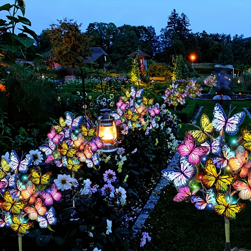 태양 LED 나비 정원 조명 마당 파티오 축제 크리스마 - Photocell Outdoor Lighting 리뷰 및 가격