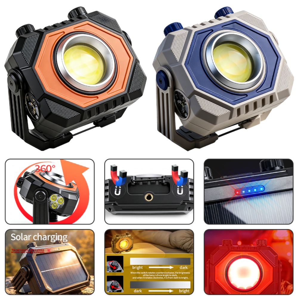 새로운 다기능 COB 작업등, 태양열 USB 듀얼 충전 - Outdoor Lighting Usb 리뷰 및 가격