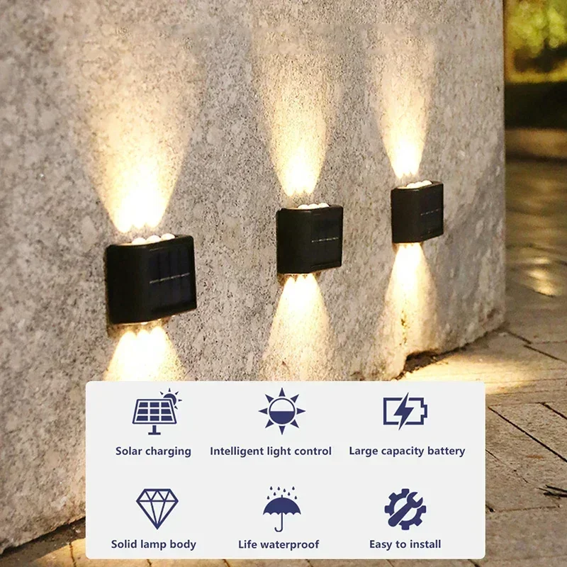 LED 태양광 조명 야외 방수 솔라 벽등 위아래 발광  - Photocell Outdoor Lighting 리뷰 및 가격