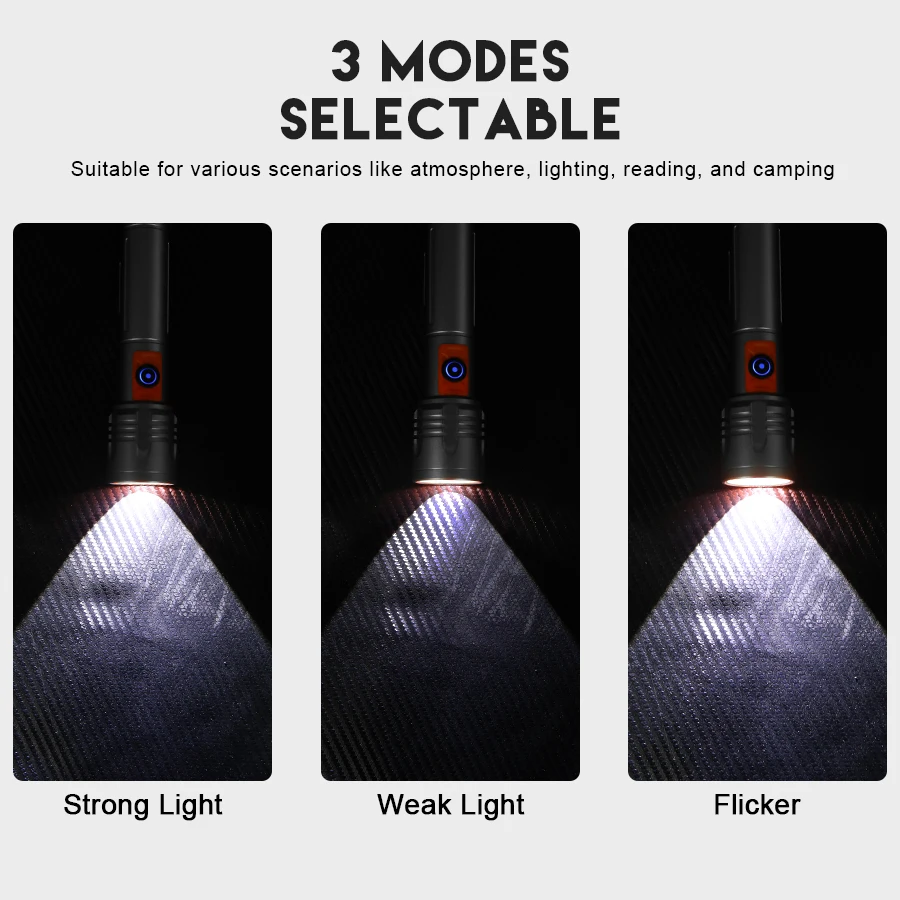야외 캠핑 낚시를 위한 텔레스코픽 줌 슈퍼 밝은 전술  - Outdoor Lighting Usb 리뷰 및 가격