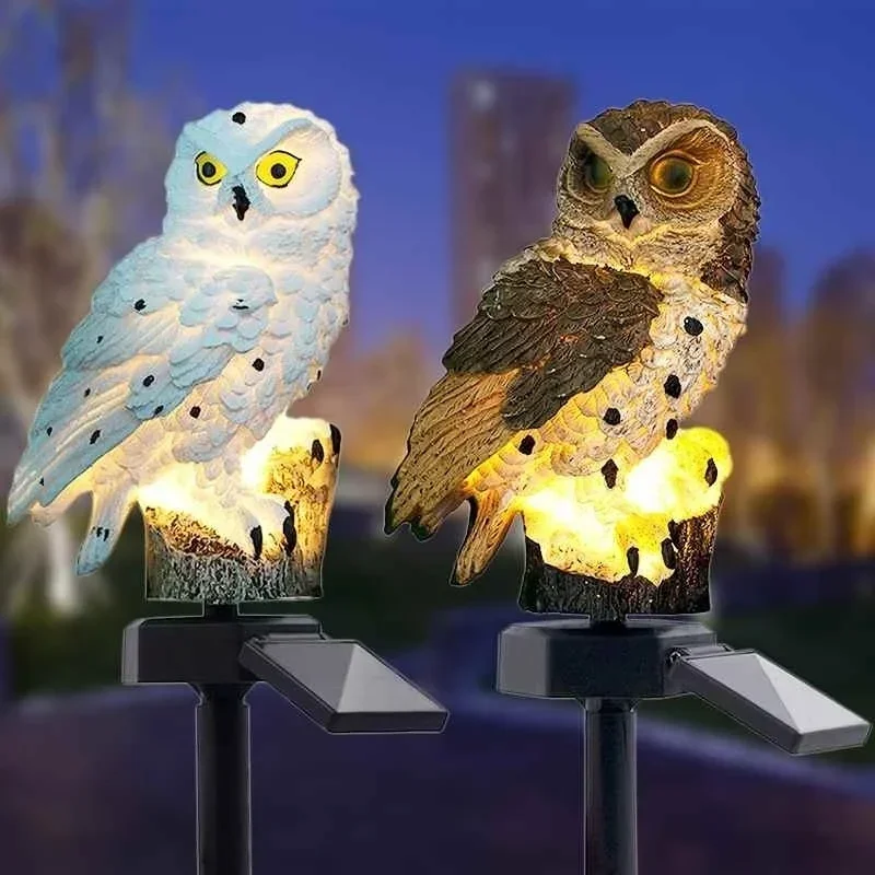 올빼미 조명 야외 태양열 잔디 바닥 램프, 방수 조경  - Photocell Outdoor Lighting 리뷰 및 가격
