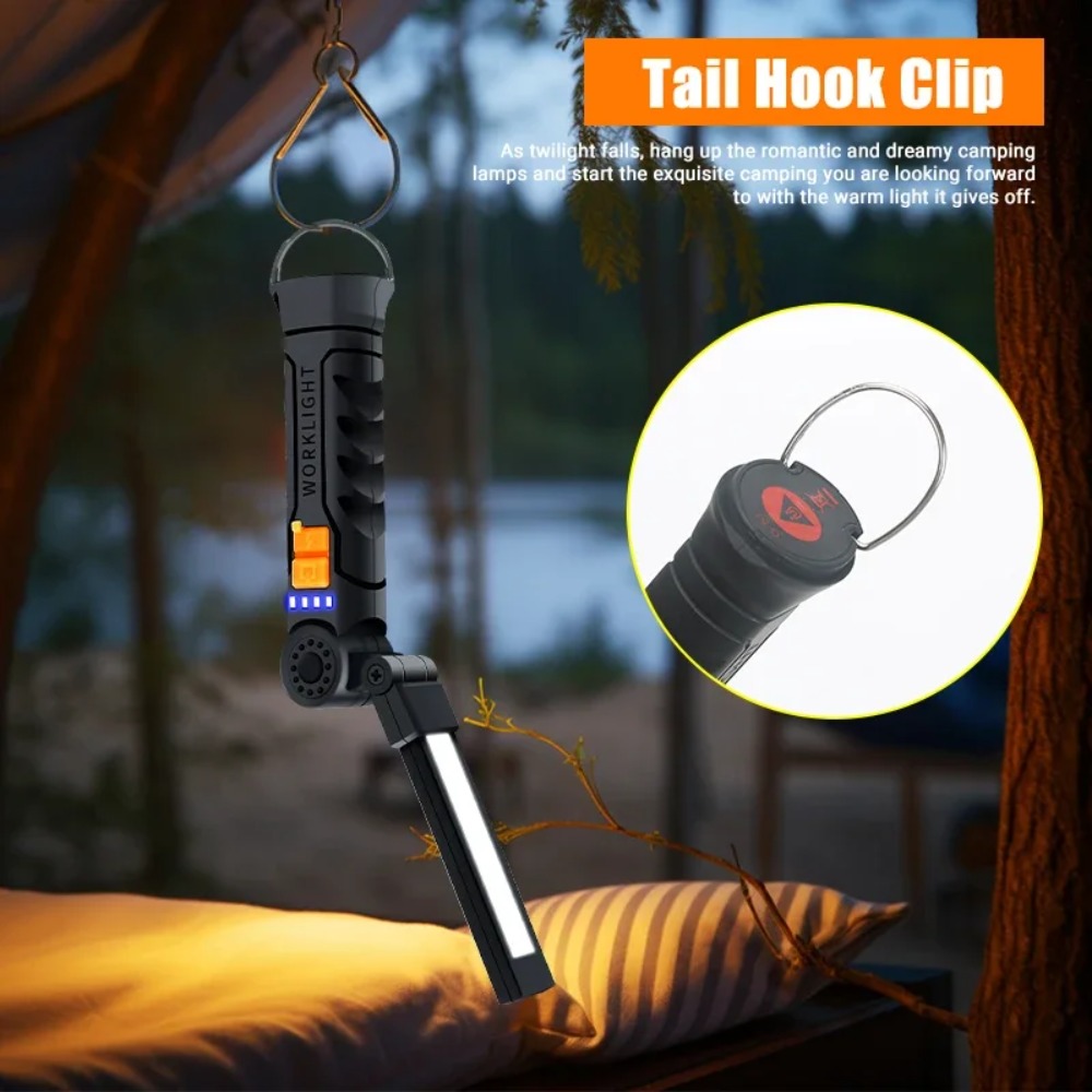 야외 캠핑을 위한 내장 배터리가 있는 자기 비상 작업  - Outdoor Lighting Usb 리뷰 및 가격