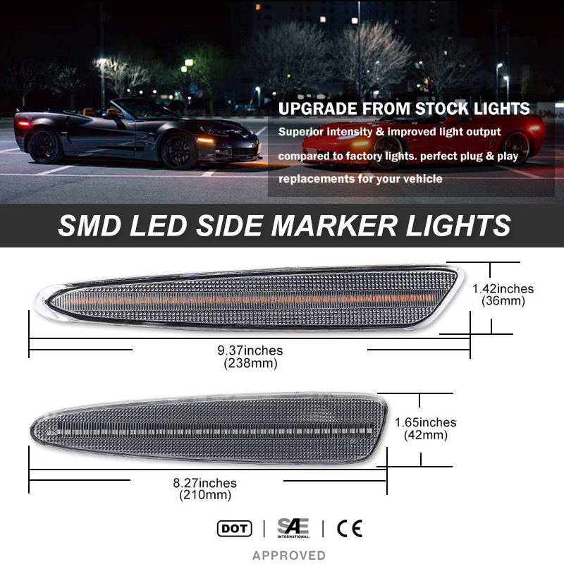 IJDM 전면 후면 범퍼 LED 사이드 마커 방향 지시 - Outdoor Lighting Yellow 리뷰 및 가격