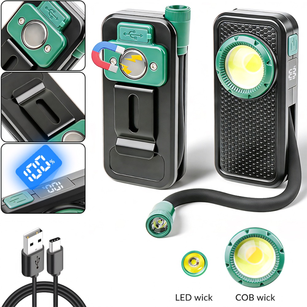 새로운 자석 부착 작업등, 펜 클립, 구부릴 수 있는  - Outdoor Lighting Usb 리뷰 및 가격