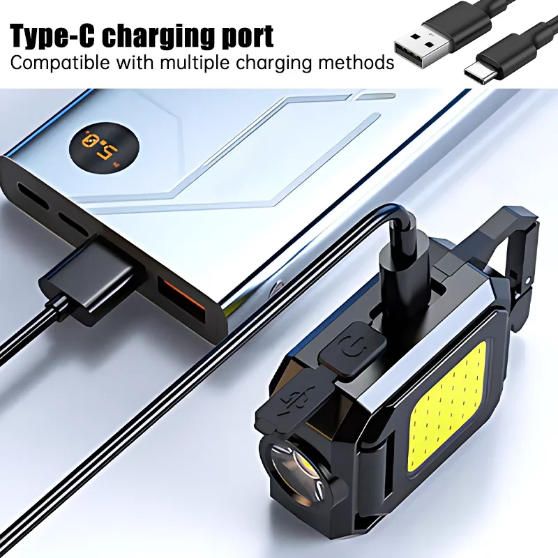 미니 손전등 키체인 라이트 COB 작업등 USB 충전식 - Outdoor Lighting Usb 리뷰 및 가격