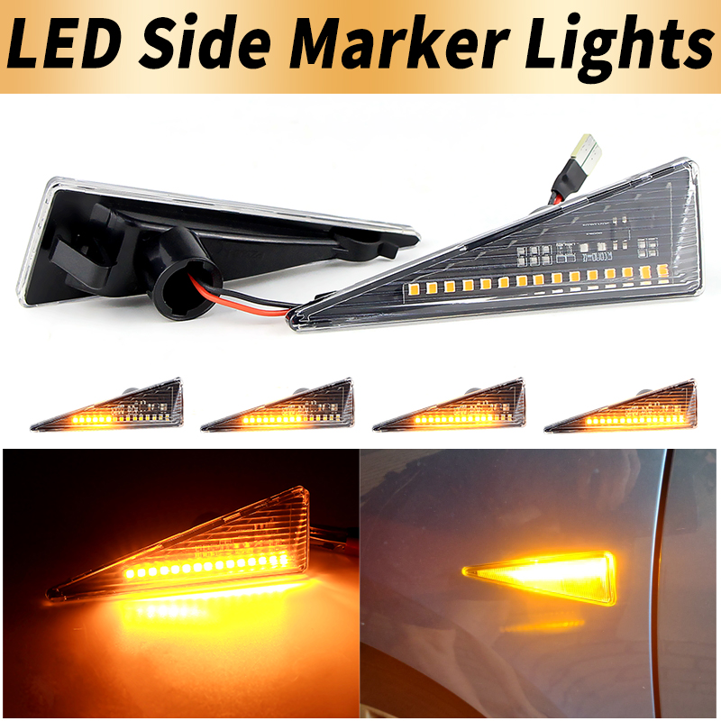 르노 메간 20용 2PCS LED 방향지시등 사이드 마 - Outdoor Lighting Yellow 리뷰 및 가격
