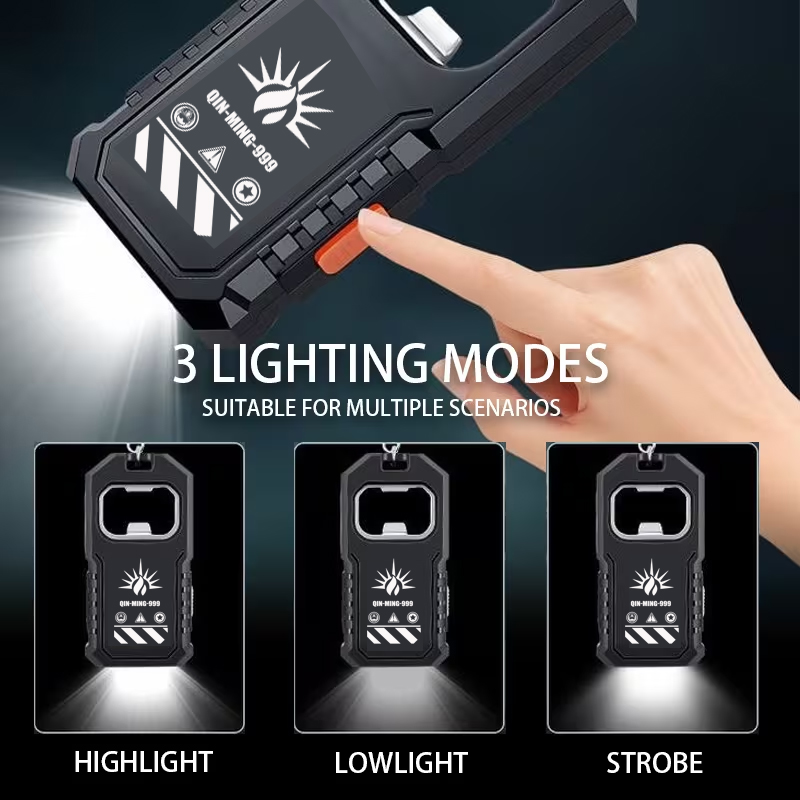 2Pcs 휴대용 LED COB 키 체인 손전등 USB  - Outdoor Lighting Usb 리뷰 및 가격
