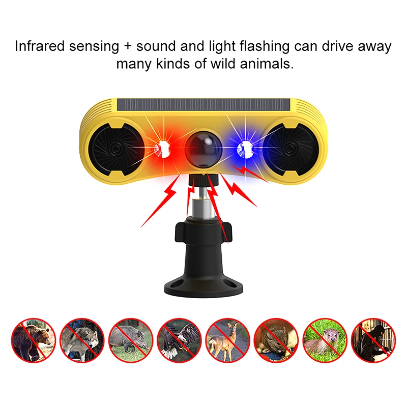 태양광 모션 센서 알람 LED 적색 및 청색 스트로브  - Photocell Outdoor Lighting 리뷰 및 가격