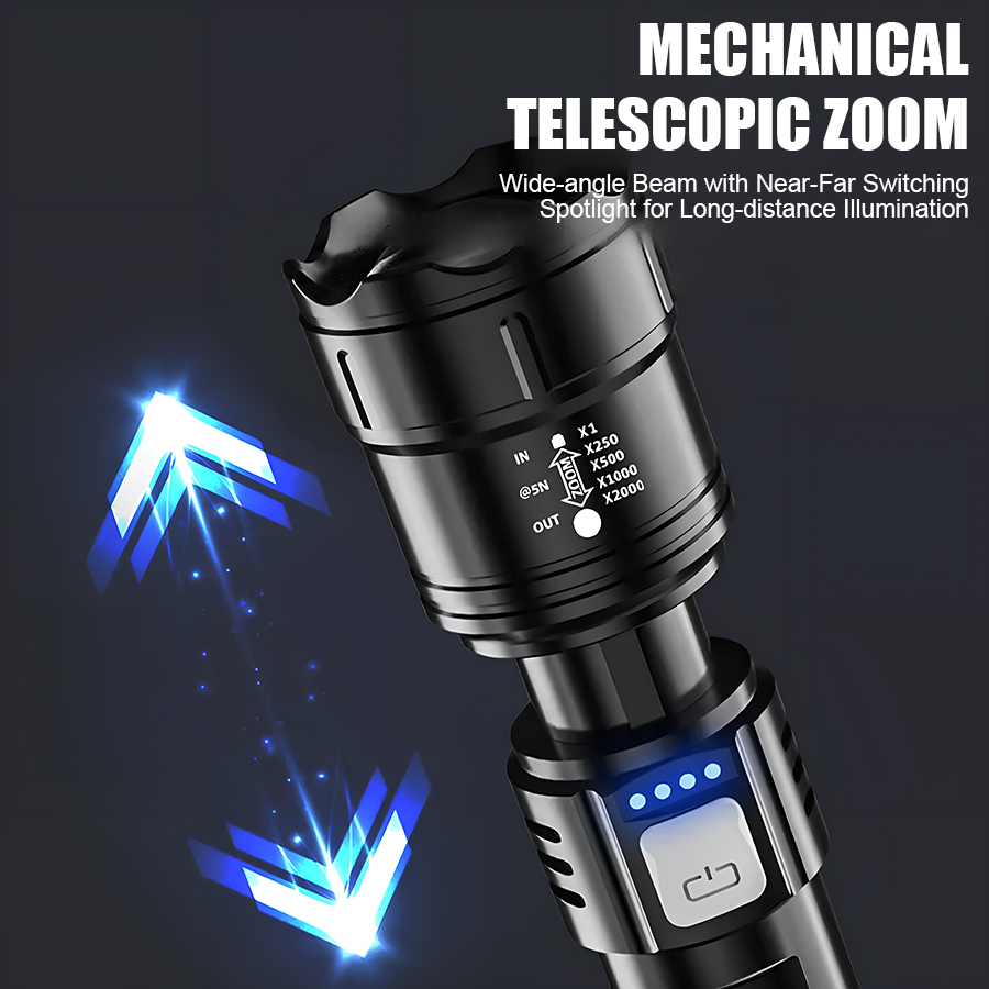 고출력 P50 LED 손전등 USB 충전식 줌 핸드헬드 - Outdoor Lighting Usb 리뷰 및 가격