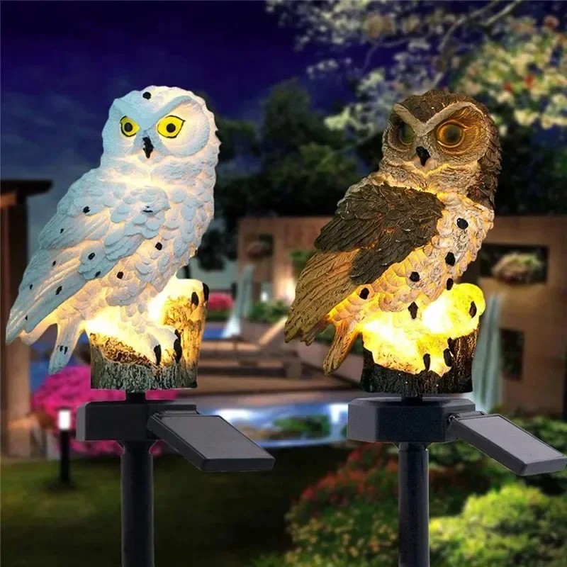 태양광 올빼미 조각상 정원등 LED 방수 야외 장식 ( - Photocell Outdoor Lighting 리뷰 및 가격
