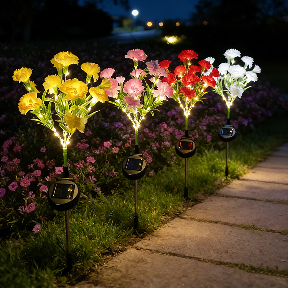 야외 태양광 LED 정원 마당 잔디 조명, 카네이션 모 - Outdoor Lighting Ikea 리뷰 및 가격