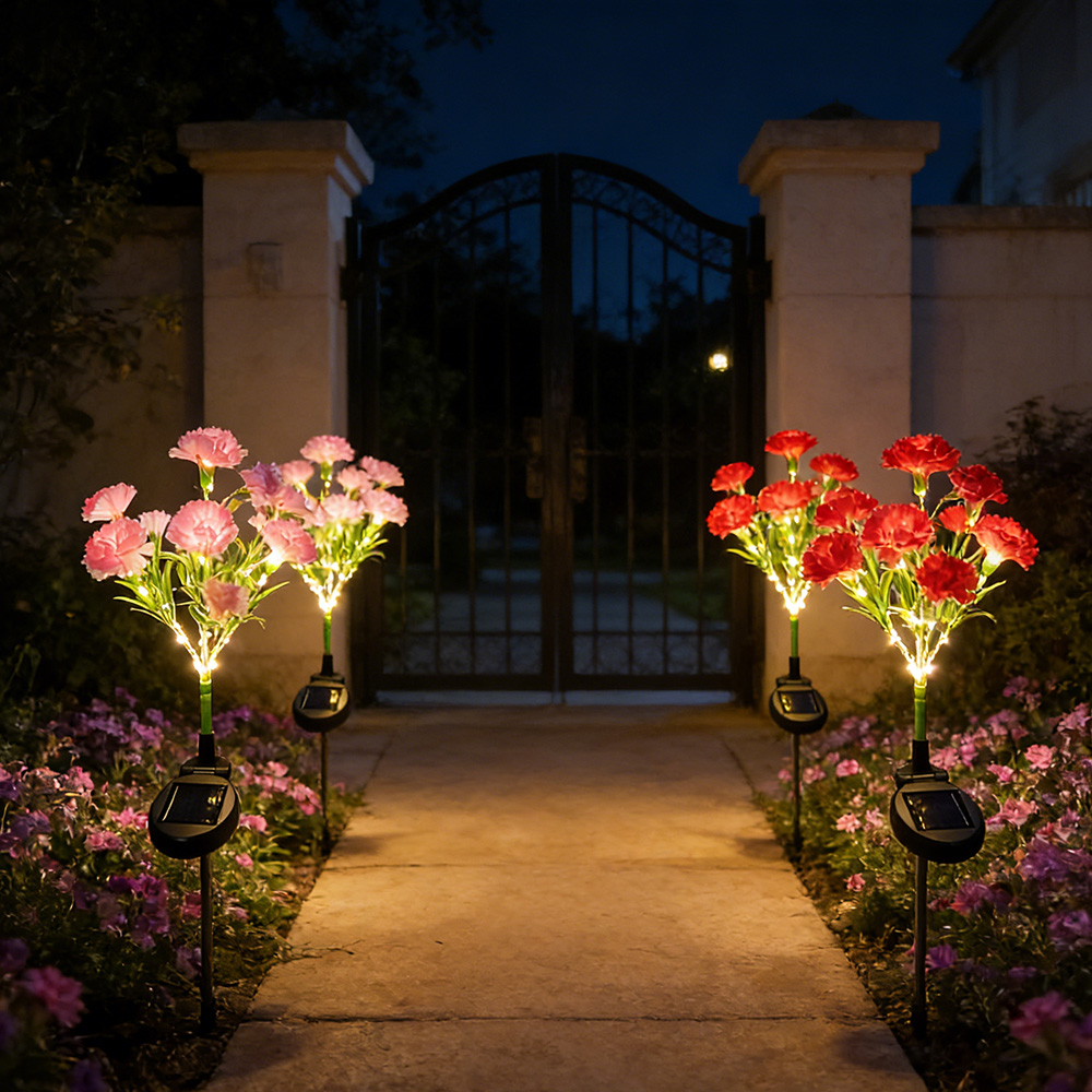 야외 태양광 LED 정원 마당 잔디 조명, 카네이션 모 - Outdoor Lighting Ikea 리뷰 및 가격
