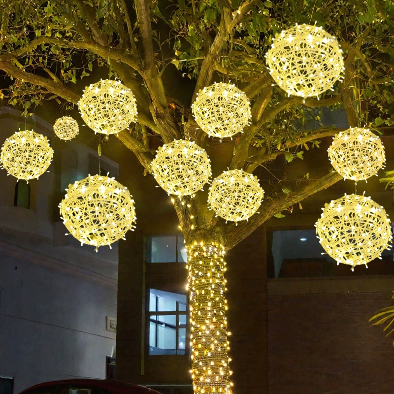 야외 볼 조명 나무에 매다는 라탄 볼 랜턴 분위기 장식 - Outdoor Lighting On Trees 리뷰 및 가격