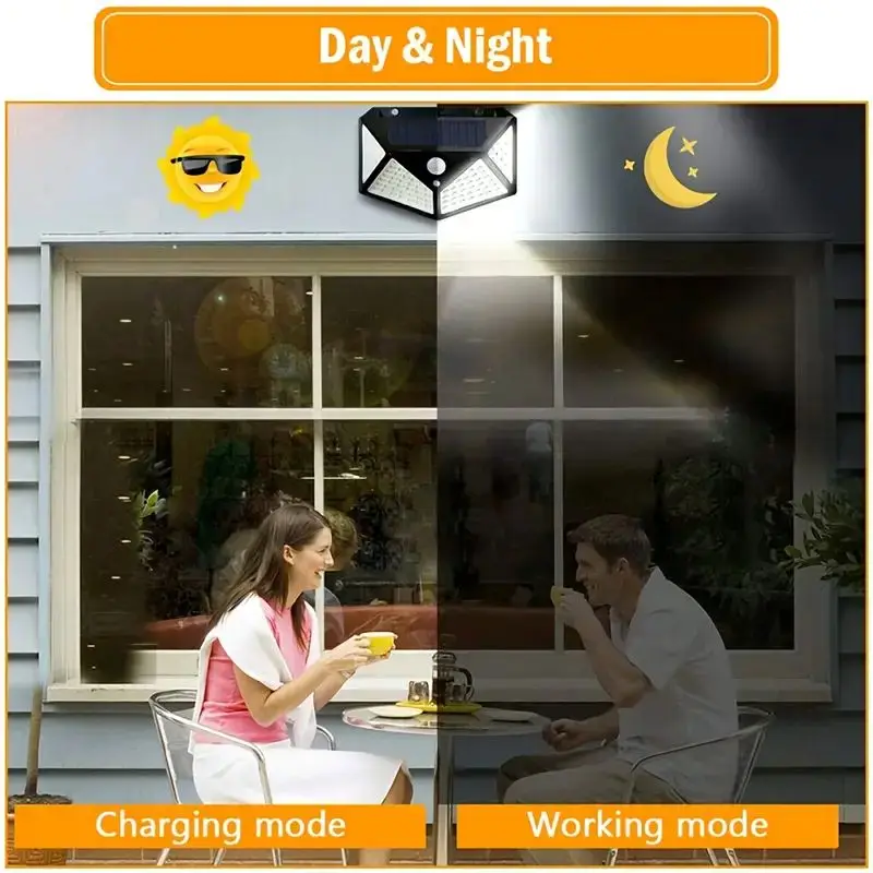 100LED 야외 태양광 정원등, 모션 센서 방수 태양 - Photocell Outdoor Lighting 리뷰 및 가격