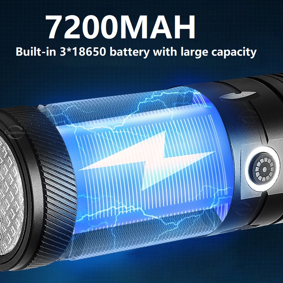 높은 전원 LED 손전등 1800lm 충전식 알루미늄  - Outdoor Lighting Mains Powered 리뷰 및 가격