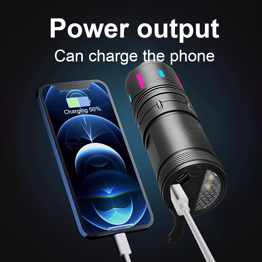 높은 전원 LED 손전등 1800lm 충전식 알루미늄  - Outdoor Lighting Mains Powered 리뷰 및 가격