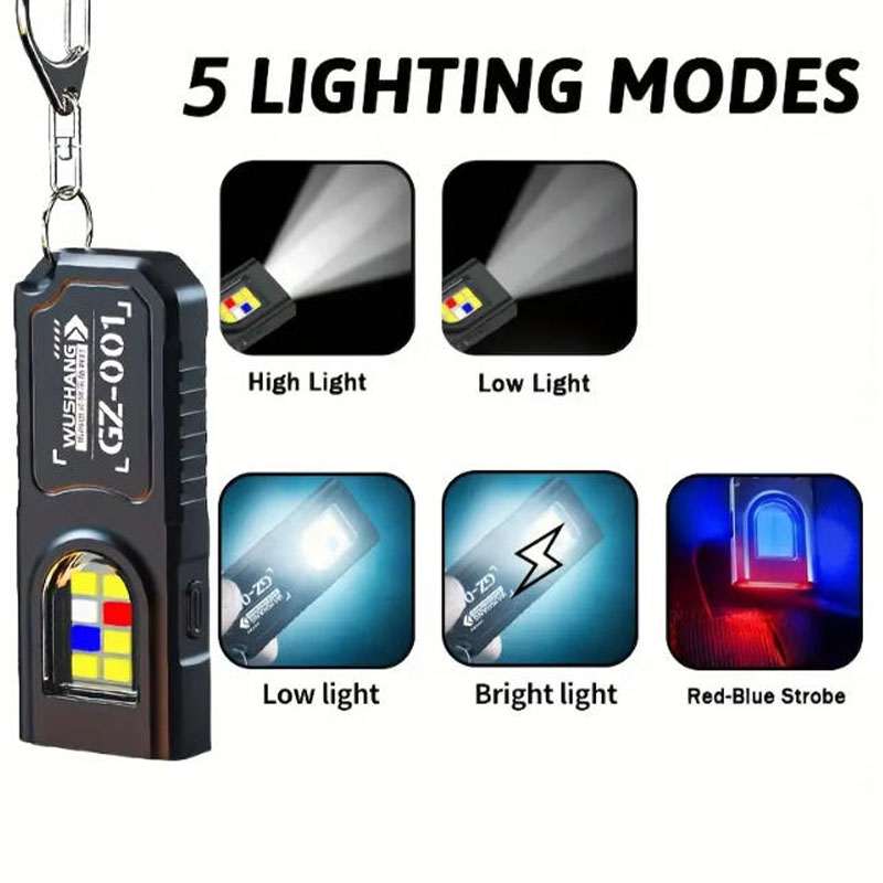 다기능 키체인 손전등 USB 충전식 미니 손전등 COB - Outdoor Lighting Usb 리뷰 및 가격