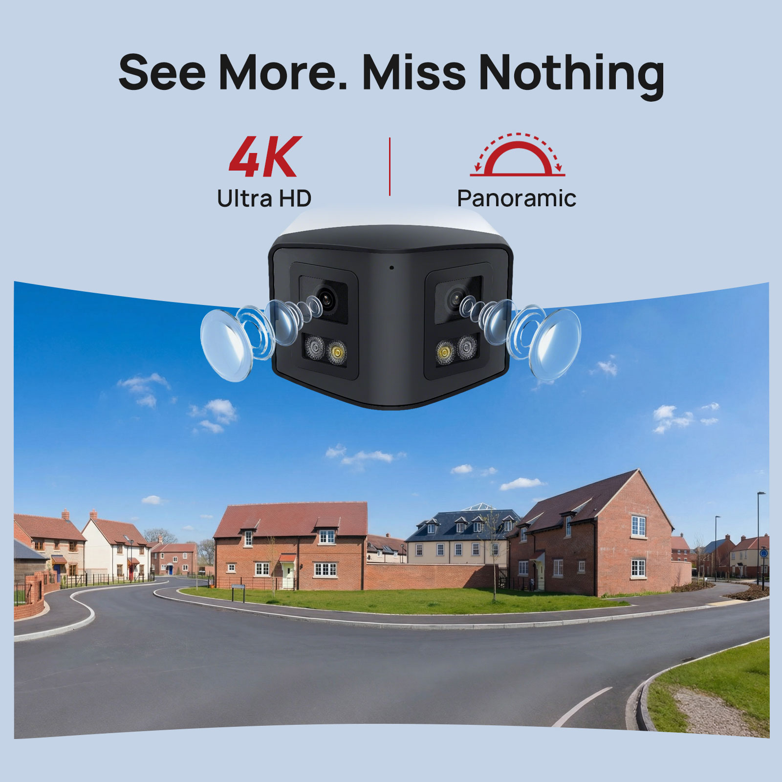 비키린 170 °   파노라마 보안 카메라 스마트 듀얼 - Outdoor Lighting Mains Powered 리뷰 및 가격