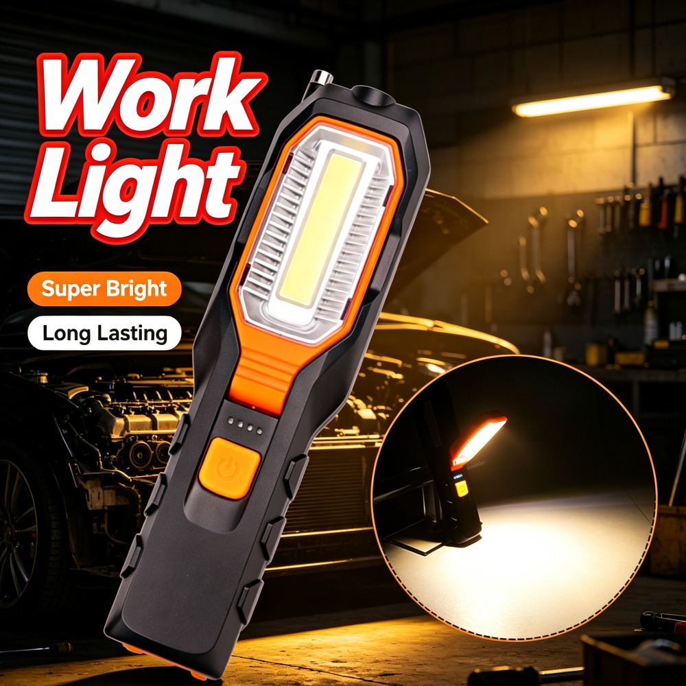 새로운 LED 작업등 내장 배터리 USB 충전식 자석  - Outdoor Lighting Usb 리뷰 및 가격