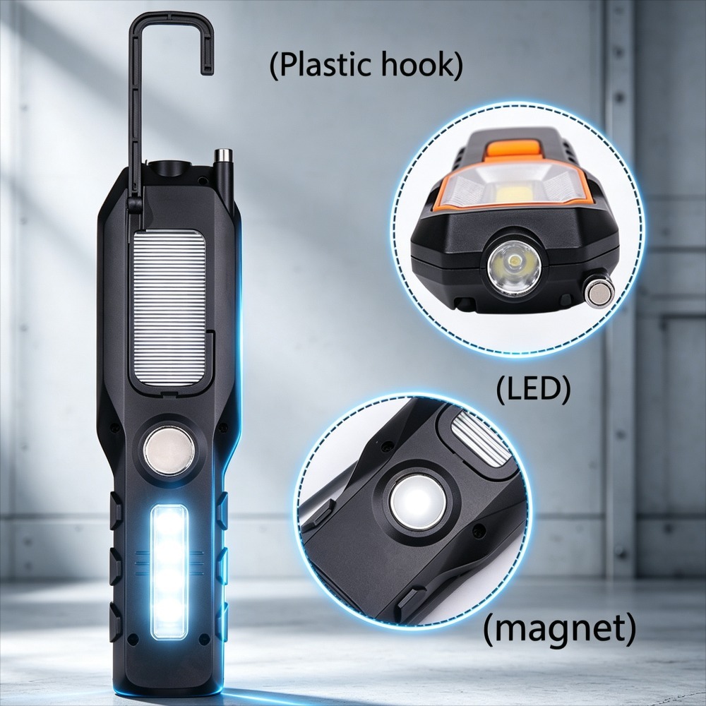 새로운 LED 작업등 내장 배터리 USB 충전식 자석  - Outdoor Lighting Usb 리뷰 및 가격