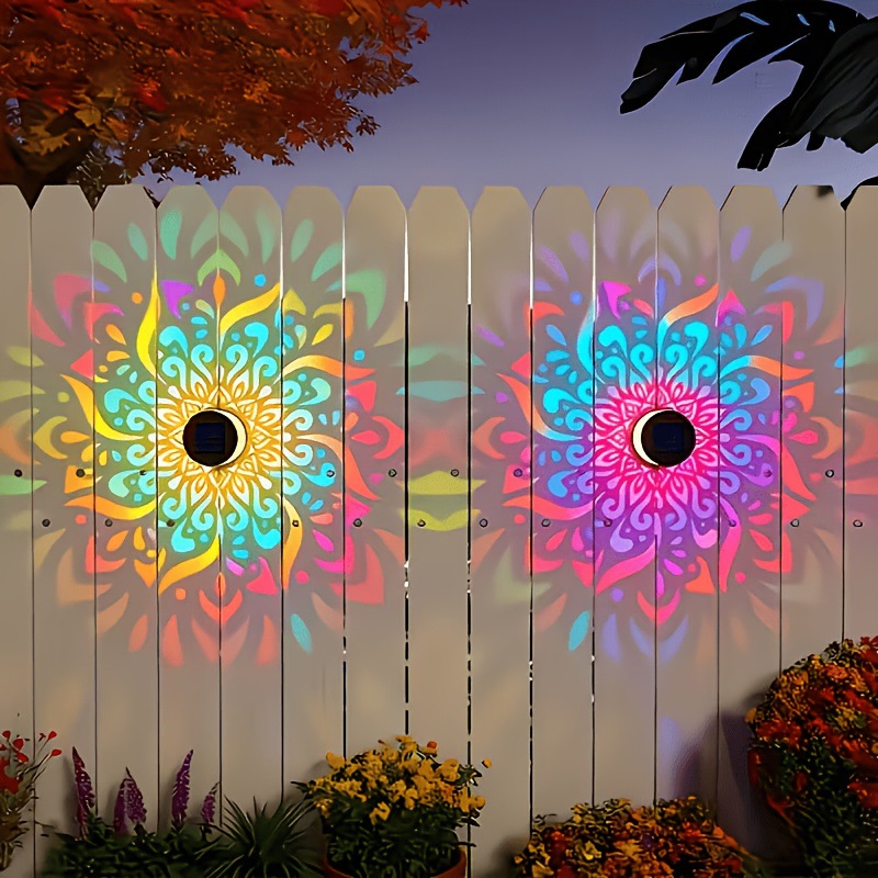 태양광 LED 벽등 만다라 프로젝션 랜턴 방수 야외 마 - Photocell Outdoor Lighting 리뷰 및 가격