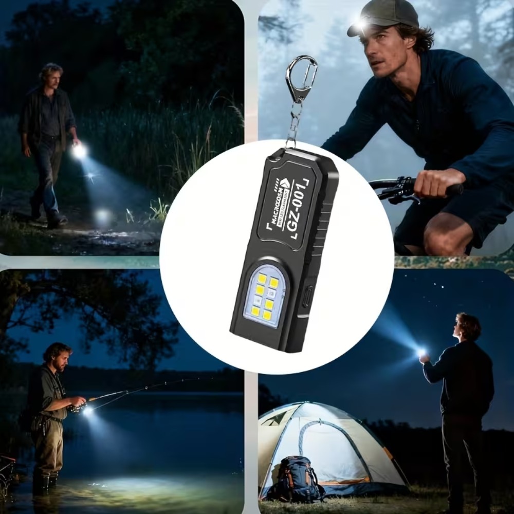 미니 COB LED 키체인 손전등 USB 충전식 토치  - Outdoor Lighting Usb 리뷰 및 가격